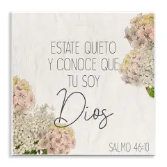 Stupell Industries Estate Quieto Salmo 46:10 Wall Plaque Art