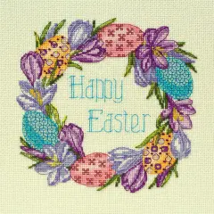 Abris Art Easter Wreath Counted Cross-Stitch Kit Multi