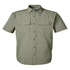HUK&reg; Men's Creekbed Short Sleeve Shirt Moss