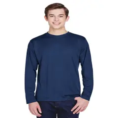 Team 365&reg; Men's Zone Performance Long-Sleeve T-Shirt SPORT DARK NAVY