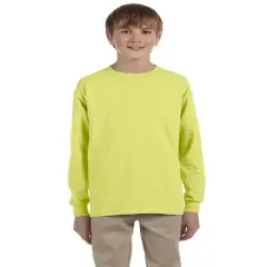 Jerzees&reg; Youth Dri-Power Active Long-Sleeve T-Shirt SAFETY GREEN