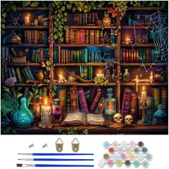 Magic Book Paint by Numbers Kit for Adults,16x20In/40&times;50cm,No Frame