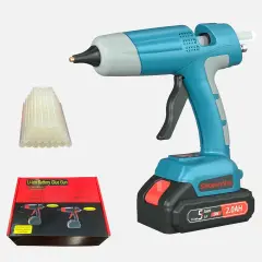 100W Cordless Hot Glue Gun with LED Digital Display and Adjustable Temperature No-Drip Precision Design Tool for DIY Crafts Home Repair Industrial Projects Rapid Heat-Up