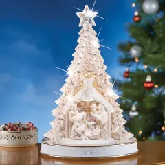 Collections Etc Acrylic Musical Nativity Scene Christmas Decoration