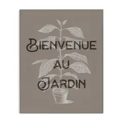 Stupell Industries French Garden Plant Phrase Canvas Design by Lil' Rue
