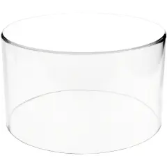 Plymor Clear Acrylic Round Cylinder Display Riser