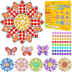 Summer Craft DIY Diamond Suncatcher Ssunflower Shape Art Crafts Suncatcher Kits for Kid
