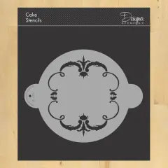 Luciana: Italian Martha Stewart Weddings Series Cake Stencil | C833 by Designer Stencils | Cake Decorating Tools | Baking Stencils for Royal Icing, Airbrush, Dusting Powder | Reusable Plastic Food Grade Stencil for Cakes | Easy to Use & Clean Stencil