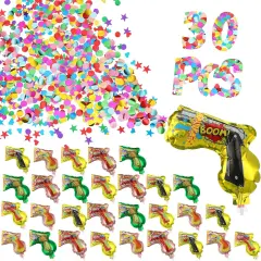 30 Pcs Fireworks Guns Handheld Confetti Poppers