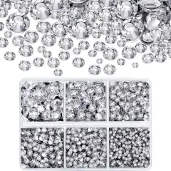 4000 Pieces Hotfix Flatback Rhinestones Crystals - AB Clear Color