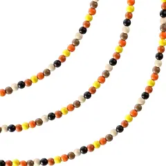 16 ft Fall Wooden Bead Garland