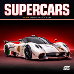 Supercars | 2026 7 x 14 Inch (Hanging) Monthly Mini Wall Calendar