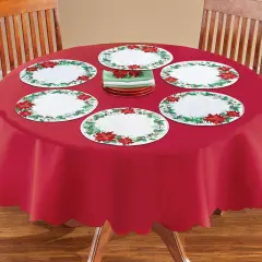 Collections Etc Festive Reversible Placemats - Set of 6