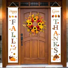 Happy Fall & Give Thanks Porch Banners