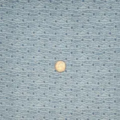 1 Yard 50/52" Wide Blue Gray Rayon Crinkle Fabric Lightweight 125 GSM Crepon Material