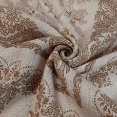 1 Yard Rose Dust Rayon Crinkle Fabric 50/52" Wide Lightweight Woven Crepon