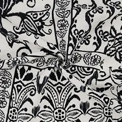 1 Yard Off White Rayon Nylon Poplin Fabric Smooth Lightweight Material for Apparel and Linings 57/58 Inches Wide