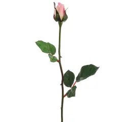 Allstate Long Stem Single Rose Bud Artificial Floral Spray- 23" - Pink