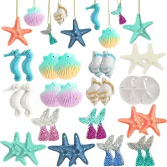 40 Pieces Resin Starfish Summer Ornaments