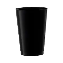Black Round Disposable Plastic Tumblers - 12 oz. (240 Cups)