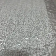 1 Yard Sequin Taffeta Fabric Sparkle Event Backdrop Costume Material 50/54 Inches Wide White