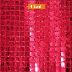 Square Sequins Fabric Quad Sequins Fabric 45" Wide Multiple Colors Red