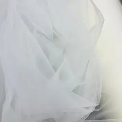 1 Yard 2-Way Stretch Nylon Net Mesh Fabric, 60" Width Lightweight Sheer Mesh for Gowns, Dancewear & Costumes Ivory