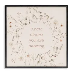 Stupell Industries Know Where You Are Heading Framed Giclee Design by Susan Ball