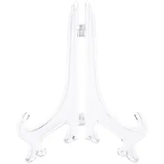 Bard's Hinged Clear Plastic Plate Stand, 7" H x 5.5" W x 4.5" D (For 7" - 8.5" Plates)