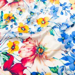 1 Yard Plum Purple Green Scarlet Striations Italian Silk Charmeuse Fabric 55" Inches Wide