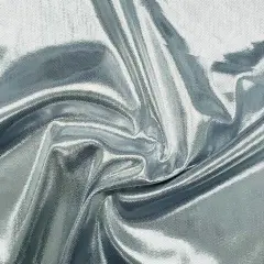 1 Yard Lightweight Lt Blue or Silver Computer Foil Fabric, 44/45" Polyester for Apparel & Decor