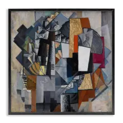 Stupell Industries Classical Abstract Collage Framed Giclee Wall Art Design by one1000paintings