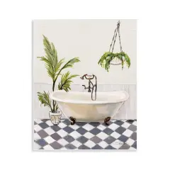 Stupell Industries Crisp Cottage Bathroom Wall Plaque Art Design by Silvia Vassileva