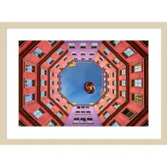 Shapes and Swirls by Anne Farrall Doyle Wood Framed Wall Art Print