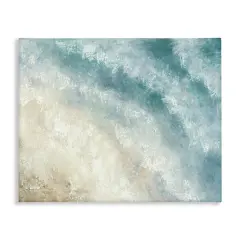 Stupell Industries Aerial Shore Foamy Waves Canvas Wall Art Design by J:L Design