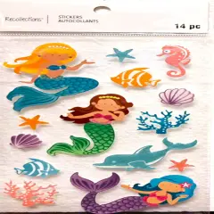 Recollections Mermaids Dimensional Stickers