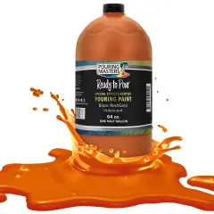 Pouring Masters Blaze Red/Gold Iridescent Special Effects Acrylic Pouring Paint - Premium 64-Ounce Pre-Mixed Fluid Acrylic Paint - Fluid Art Supplies for Canvas, Wood, Paper, Tile & Rocks