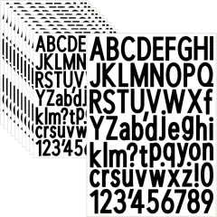 10 Sheets Letter and Number Stickers 1.5 inch Vinyl