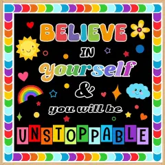 Believe in Yourself Classroom Bulletin Board Decoration Set