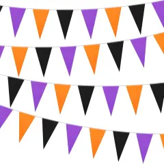 10 Pieces 328 ft Halloween Pennant Banner