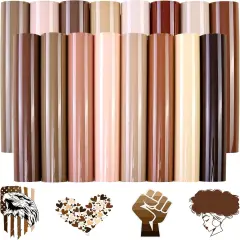 16 Sheets 12 X 10inches Heat Transfer Vinyl Nude Vinyl Bundle