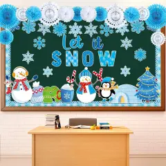 Winter Bulletin Board Decorations Set