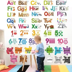 Educational Learning Wall Stickers Alphabet