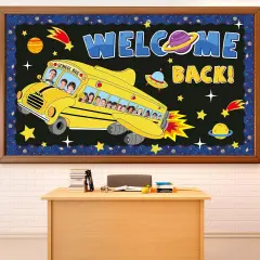 Outer Space School Bus Bulletin Board Decorations