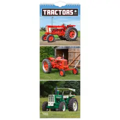 Tractors | 20265.7 x 16.5 Inch (Hanging) Monthly Slimline Wall Calendar