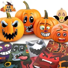 Halloween Pumpkin Face Stickers