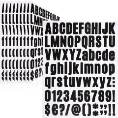 810 Piece 10 Sheet Letter Stickers
