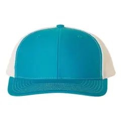 Richardson&reg; Snapback Trucker Cap Cyan/ White