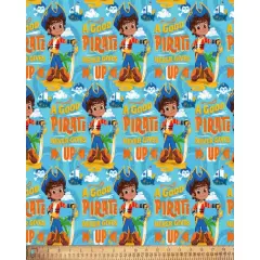 Santiago of the Seas Good Pirate Nickelodeon Licensed By David Textiles Digital Cotton Print Fabric | By the Yard | Sewing and Crafting | 44 inches wide