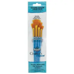 RCC 234 | Crafter's Choice&trade; 4pc Golden Taklon Fan Brush Set